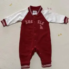 ANGELS ロンパース 70サイズ 赤/白