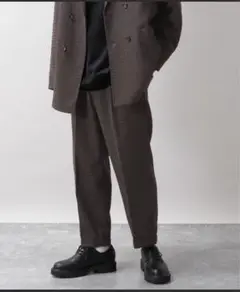 レイジブルー　ケミスティック柄　アンクルテーパードパンツ
