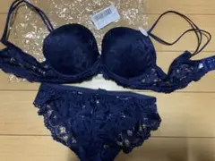 Chevalian シュバリアン　ブラジャー　ショーツセット　75B ネイビー