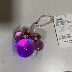 ディズニーリゾート　ピカピカキーホルダー（ミニー）【匿名配送】