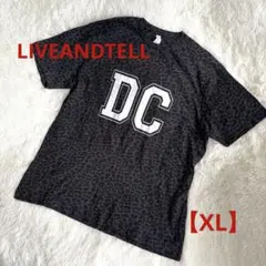 LIVEANDTELL メンズTシャツ　レオパード柄 半袖　X L 黒系