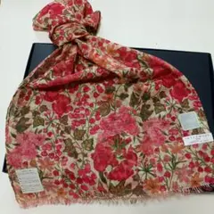 K　リバティ　ロングスカーフ　ストール　UV加工　ロングハンカチ　マフラー