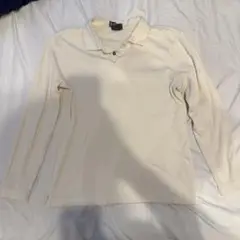 H&M スリムフィット ポロシャツ M アイボリー