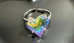 ハンドメイド スワロフスキー リング