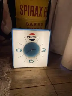 専用品　　　ビンテージ PEPSI ペプシコーラ 壁掛け時計USA 当時物 ビンテージ ☆PEPSI COLA ペプシコーラ 壁掛け時計/1986年、当時