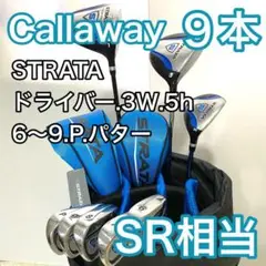 キャロウェイ ストラータ ゴルフセット 9本 キャディバッグ 右利き