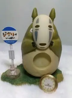 限定品 ☆ カオナシトトロの置時計 希少】 ジブリがいっぱい トトロ カオナシ 置き時計 2000名限定品