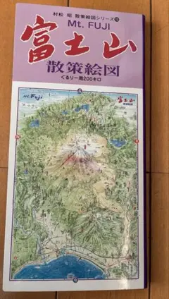 村松昭　富士山 散策絵図　サイン入りハガキ付き