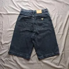 90sゲスジーンズデニムショートパンツジョーツハーフバギーY2KB系極太W32