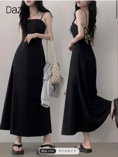 ブラックキャミワンピース　XL shein