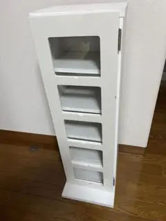 ★山善 ガラス窓 CD タワー ディスプレイ FCDT-2680 DSG★