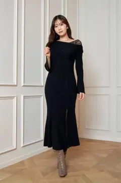 her lip to Peony Lace Knit Dress