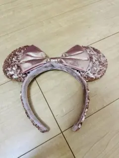 ディズニー ミッキー耳カチューシャ ローズゴールド