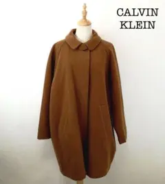 CALVIN KLEIN カルバンクライン L ロングコート ブラウン ウール