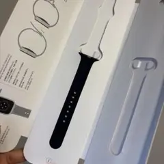 【未使用純正】　Apple Watch用 ブラックシリコンバンド　M/L
