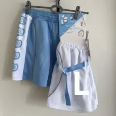 ぬた。ショートパンツ　天国　ジャージ　レッグカバー付き　天使界隈　水色界隈