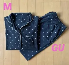 専用❣️【GU】♡ハート♡いっぱい柄　薄手長袖パジャマ　ルームウェア　セットアップ