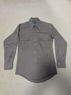 Wrangler ラングラー ウエスタンシャツ 古着 ブラウン 16