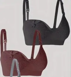 メッシュブラジャーセット Lサイズ ブラウン グレー