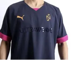 プーマ NEYMAR JR UW FLARE シャツ 半袖　ネイビー　S