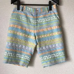 Daniel Hechter ダニエル エシュテル　幾何学模様キュロットパンツ