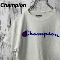 N-291 Champion アメリカ古着 ロゴプリントTシャツ 刺繍 M