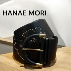 最安値❣️HANAEMORI ハナエモリ　蝶スタッズデザイン ブラック　ベルト