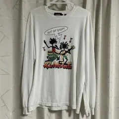 XLARGE グラフィックプリント 長袖カットソー M ホワイト