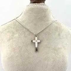 LAIRD ダイヤネックレス 十字架 0.01 シルバー925 silver