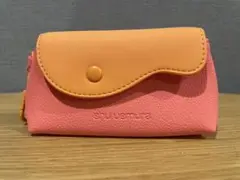 shu uemura ピンクオレンジ ポーチ
