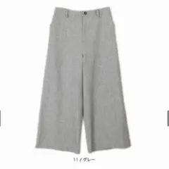 MB ミントブリーズ レディースきれいめワイドパンツ グレー