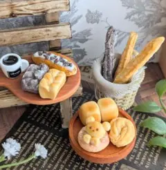 休日の朝のパンセット ミニチュアカフェ風 おまとめ割あります＊