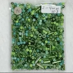 [95] ガラスシードビーズ 竹ビーズ 2~4mm 30ｇ