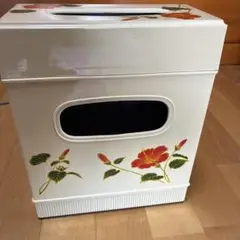 昭和レトロティッシュペーパー入れとゴミ箱