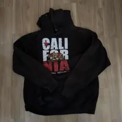 カリフォルニア州グラフィックパーカー 黒