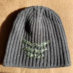 PRADA ウールキャップ ラメ飾り付き