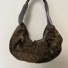 ZUCCA ショルダーバッグ　ハンドバッグ　オリーブ　花柄