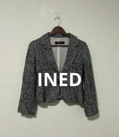 INED イネド ツイード テーラードジャケット 9 日本製