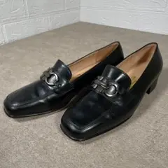 未使用 Salvatore Ferragamo ローファー ヒール ガンチーニ