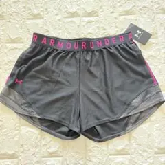UnderArmour ショートパンツ L アンダーアーマー ピンク 黒 LG