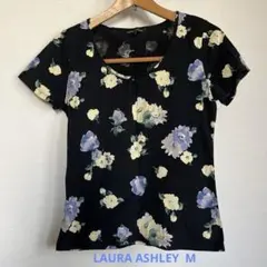 LAURA ASHLEY 花柄 半袖Tシャツ M