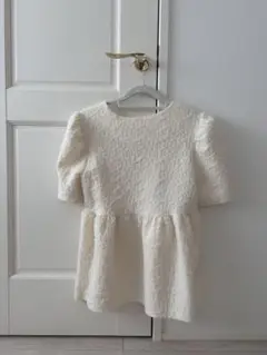 RiLi アイボリー チュニック 半袖