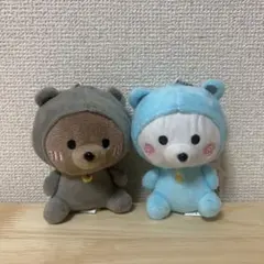 くまぽこ　ぬいぐるみマスコット　2個セット