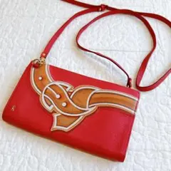 美品 ロベルタ ディ カメリーノ お財布ポシェット 長財布 ウォレット Rロゴ
