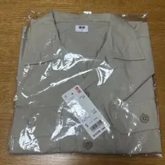 ✨新品未使用✨UNIQLO ベージュ オーバーサイズワークシャツ Sサイズ