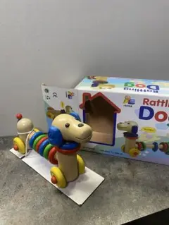 Rattling Dog 木製ラトル 犬 おもちゃ
