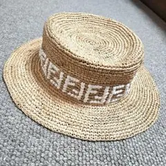 【人気・完売】FENDI フェンディ ベージュ ラフィアハット 麦わら ストロー 2025年最新】Fendi 麦わら帽子の人気アイテム - メルカリ