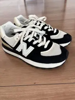 【美品】New Balance ニューバランス U574LGRA 24.5 New Balance ニューバランス スニーカー U574LGRA BLACK BROWN