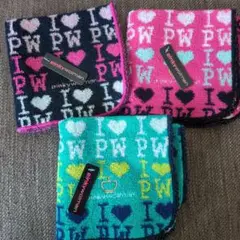 ピンキーウォルマン　Pinky wolman NY　タオルハンカチ　３枚セット