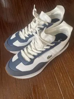 LACOSTE ホワイト/ネイビー スニーカー　新品未使用品　26.5㎝